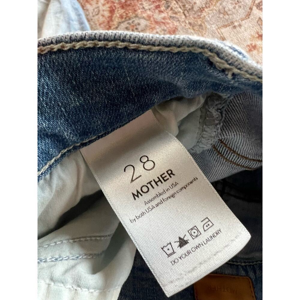 Mother The Hustler Ankle Fray Shaken Not Stirred Denim Jeans Womens Size 28 - Picture 7 of 10